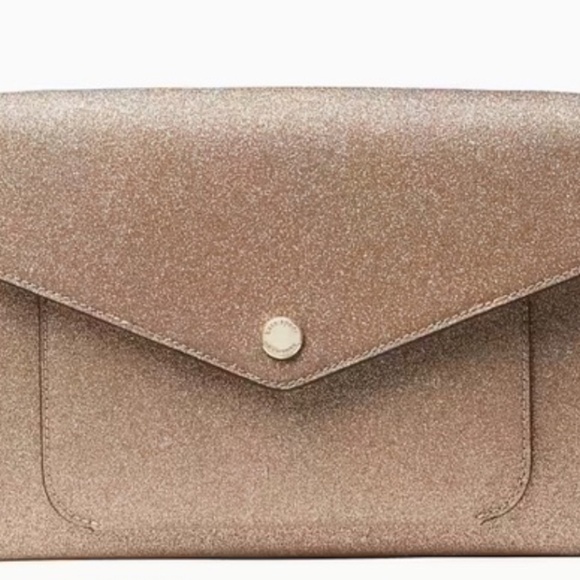 Kate Spade (NWT) Tinsel Flap Crossbody in Rose Gold - Picture 3 of 7